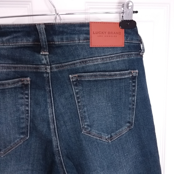 Womens Lucky Brand Jeans size 16 mid waist unhemmed at 27 Low Rise Lolita Skinny - Picture 7 of 14
